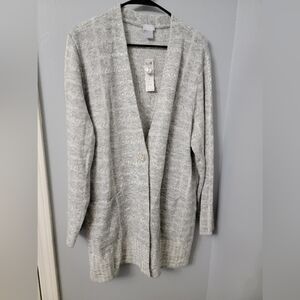 Chicp's Gray Open-Front Cardigan Sweater NWT Size 3